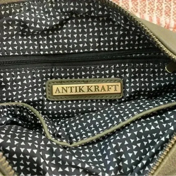 Antik Kraft army green shoulder bag - Picture 8 of 8